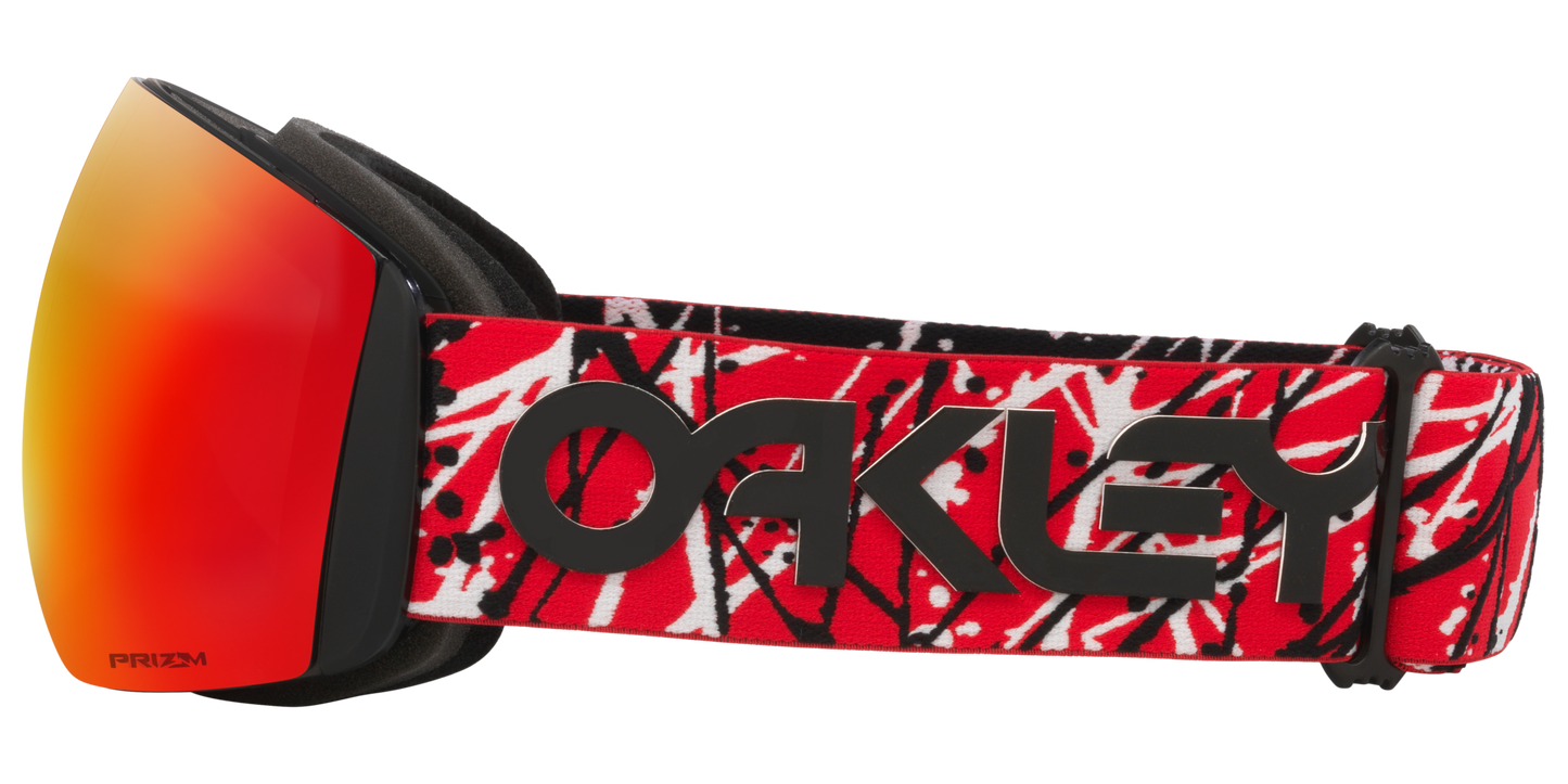 3845:MASCHERA OAKLEY FLIGHT DECK L RED EDDIE
