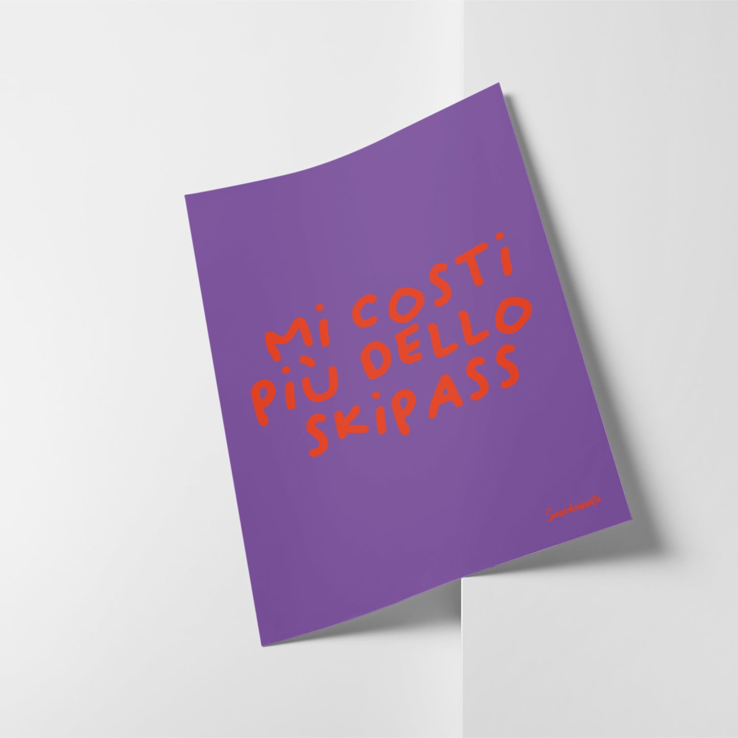 POSTER - MI COSTI PIU' DELLO SKIPASS