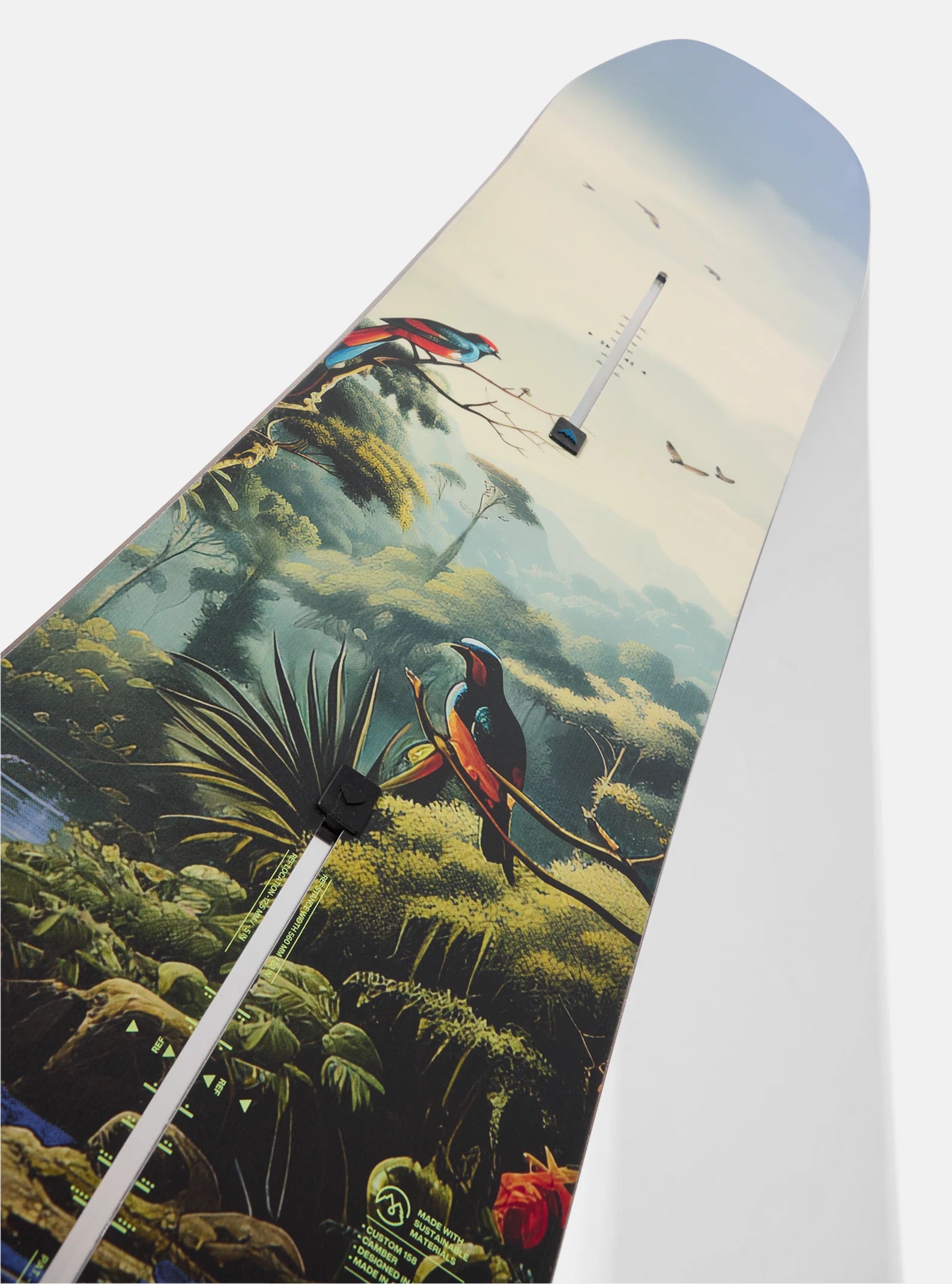 2478:SNOWBOARD BURTON CUSTOM JUNGLE