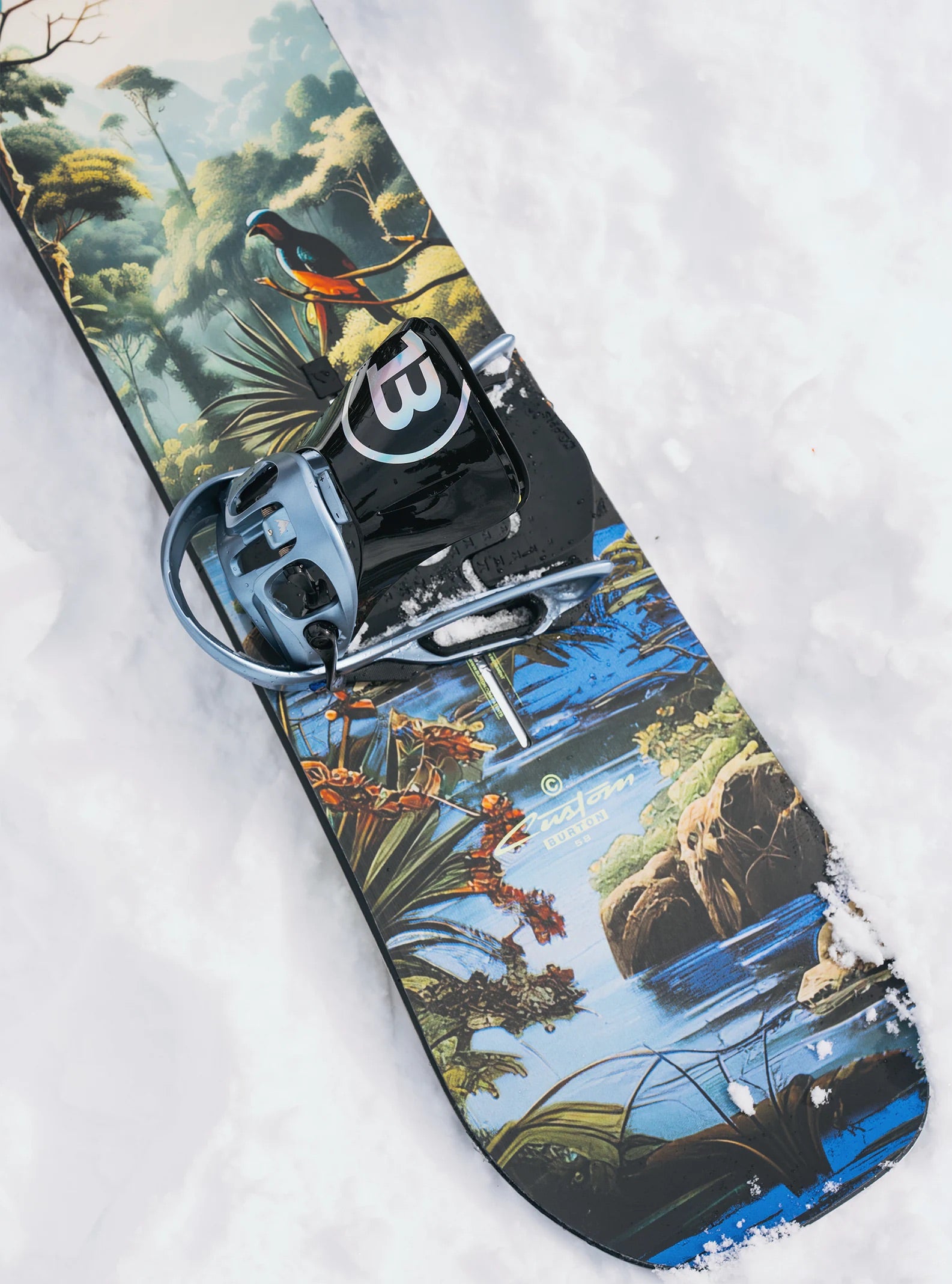 2485:SNOWBOARD BURTON CUSTOM JUNGLE
