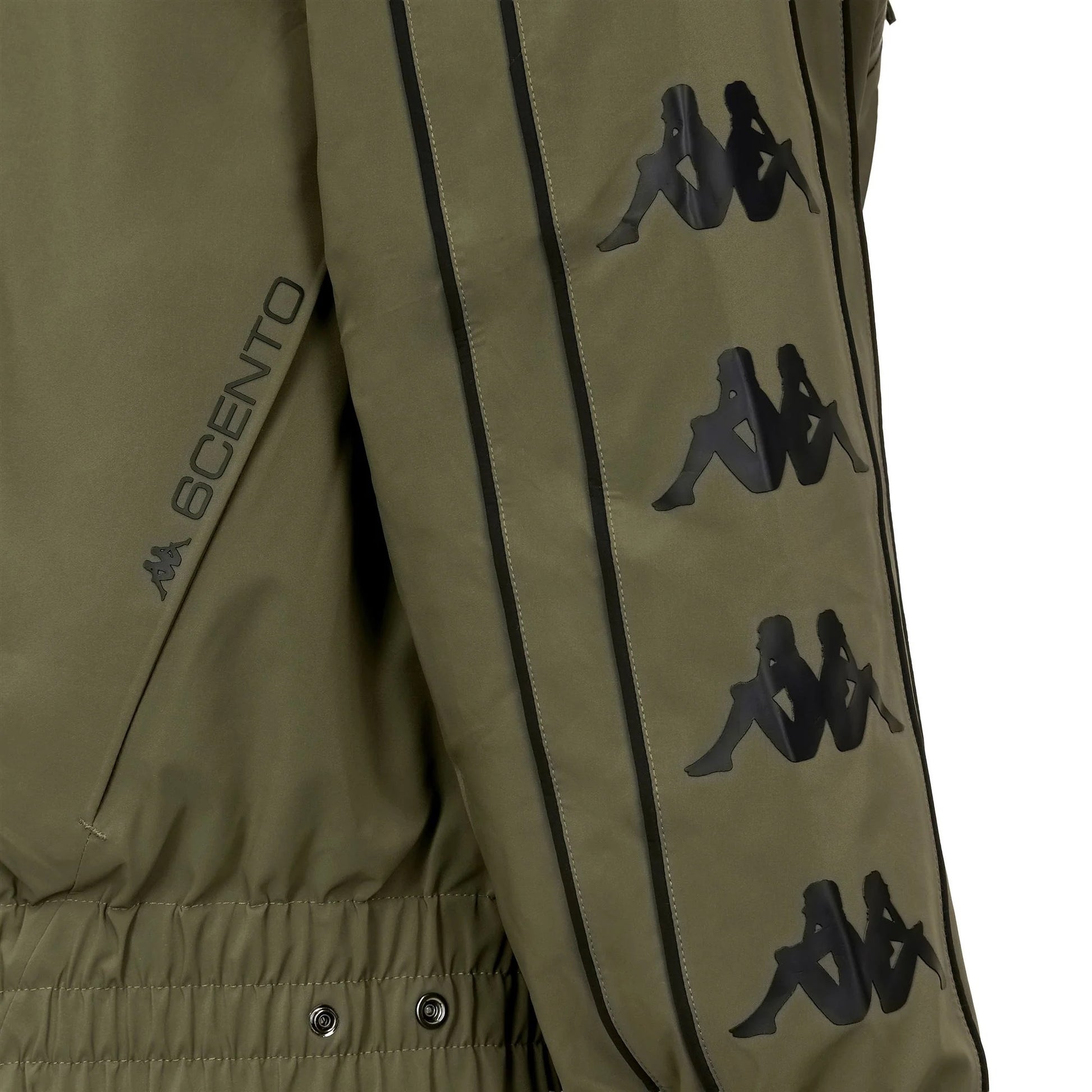 2786:GIACCA KAPPA 678H BANDA GREENACADEMIA