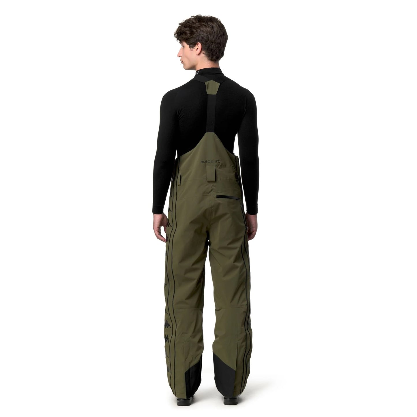 2846:SALOPETTE KAPPA 6CENTO BANDA GREEN