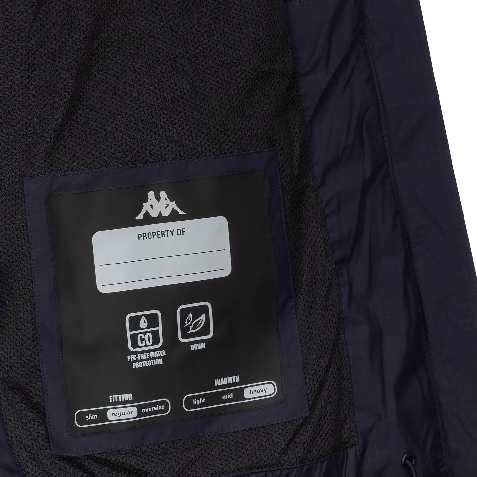 2886:PIUMINO KAPPA 6CENTO USA W BLU