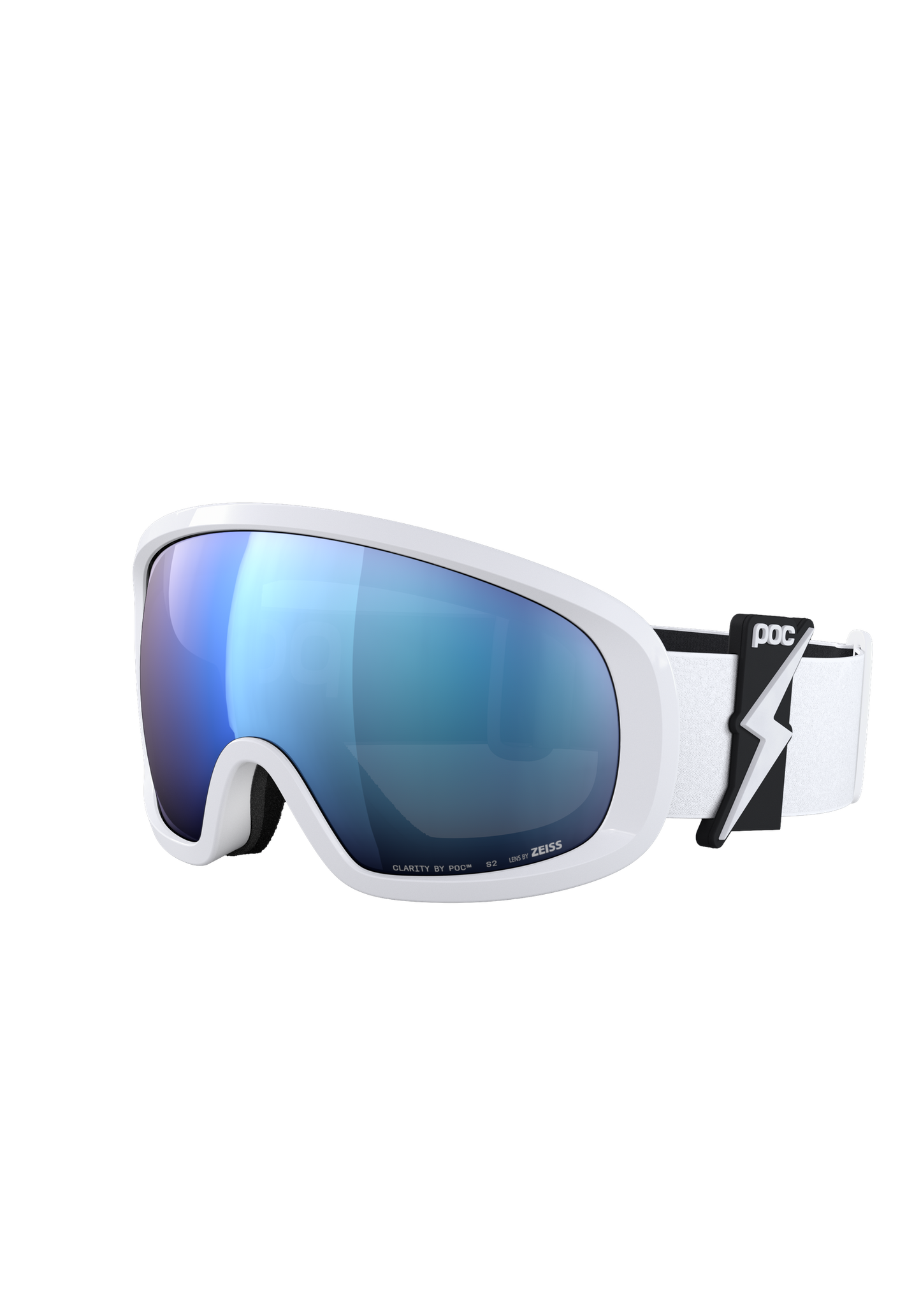 3123:MASCHERA POC FOVEA WHITE BLUE