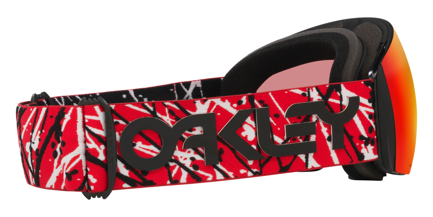 3839:MASCHERA OAKLEY FLIGHT DECK L RED EDDIE