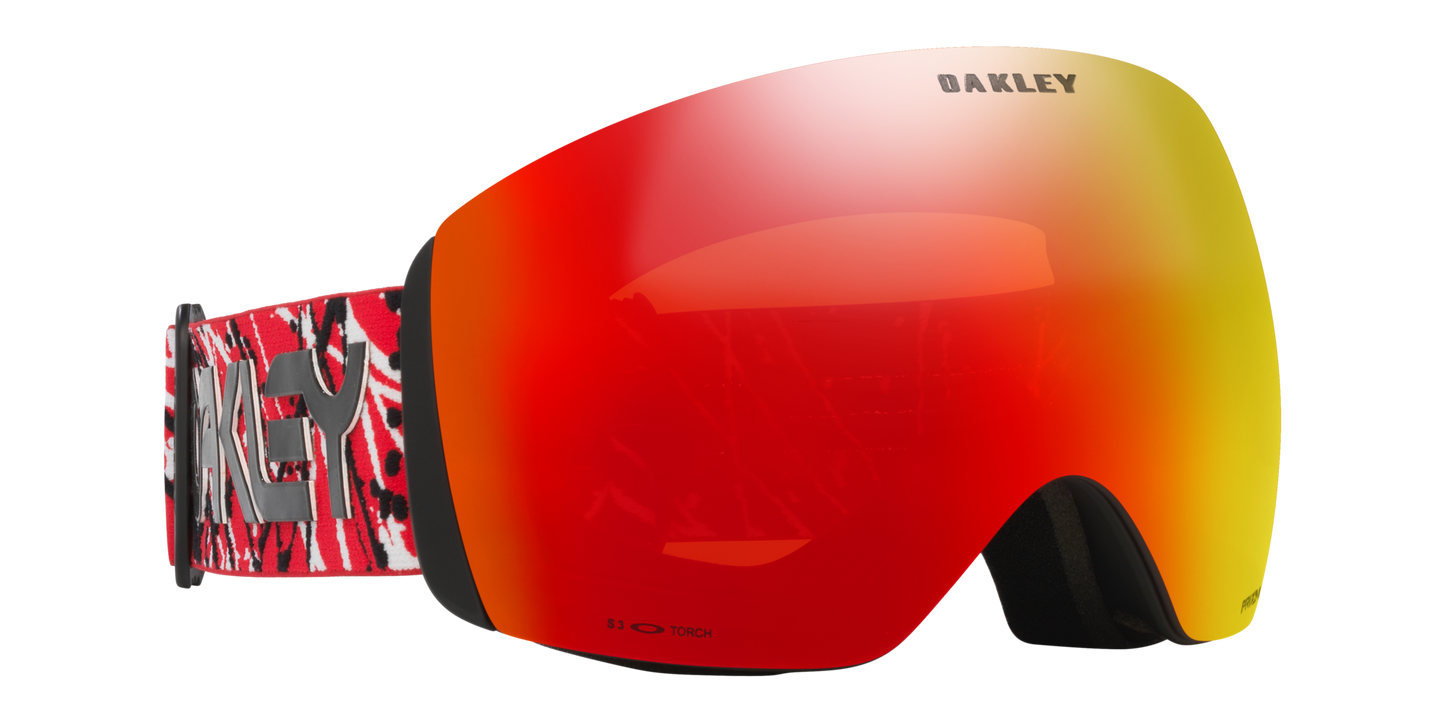 3842:MASCHERA OAKLEY FLIGHT DECK L RED EDDIE