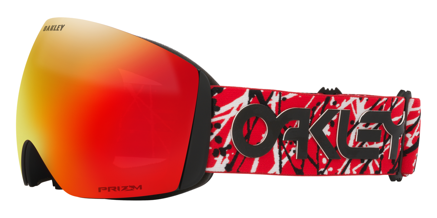 3844:MASCHERA OAKLEY FLIGHT DECK L RED EDDIE