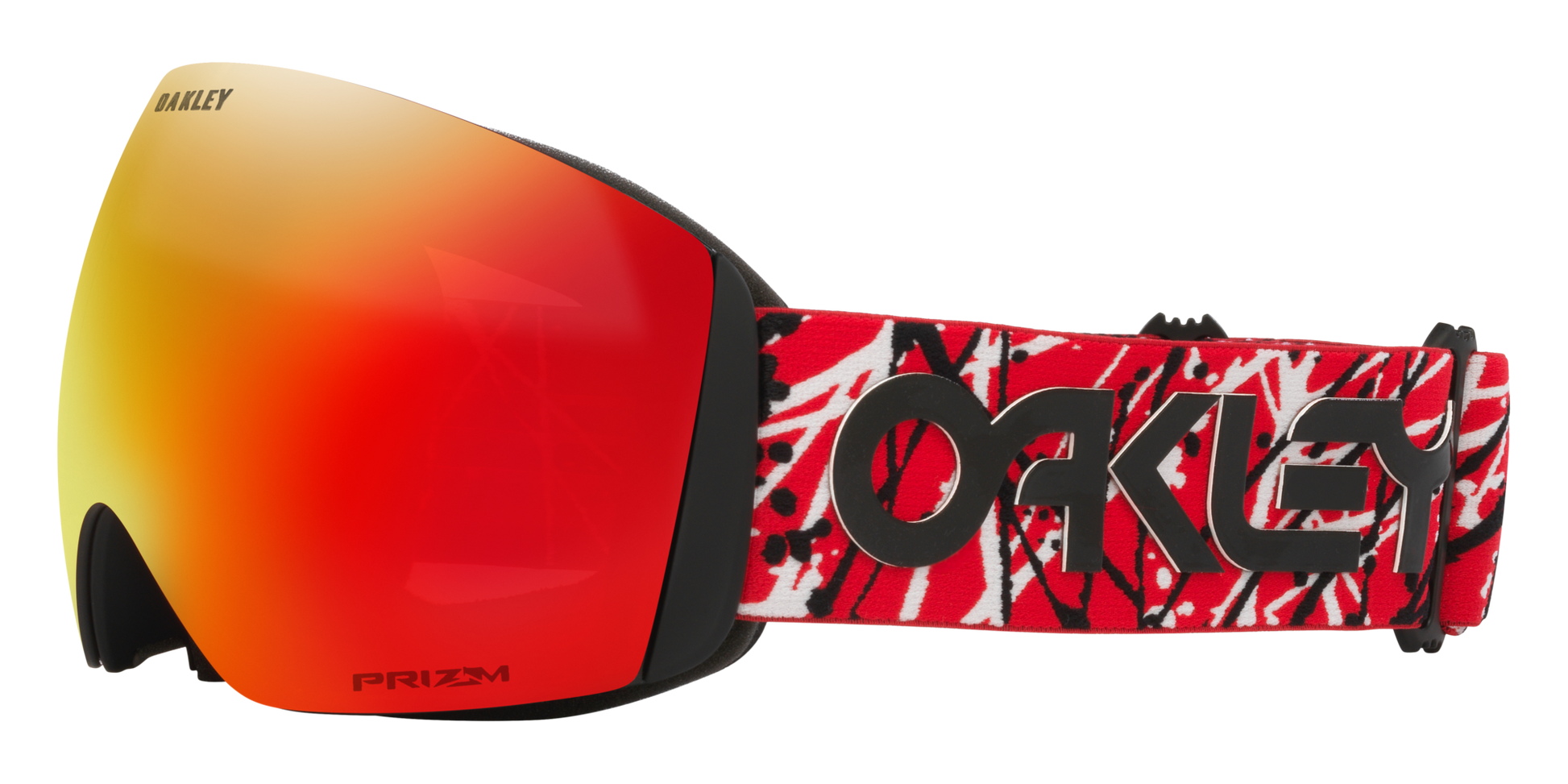 3844:MASCHERA OAKLEY FLIGHT DECK L RED EDDIE
