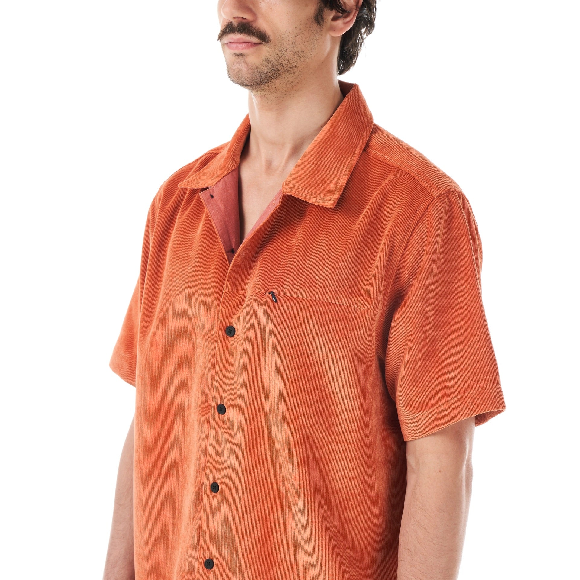 5363:CAMICIA PICTURE NOLLUR VELLUTO ORANGE
