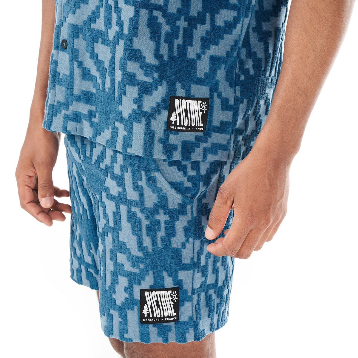 5368:CAMICIA PICTURE SPONGY BLUE 
