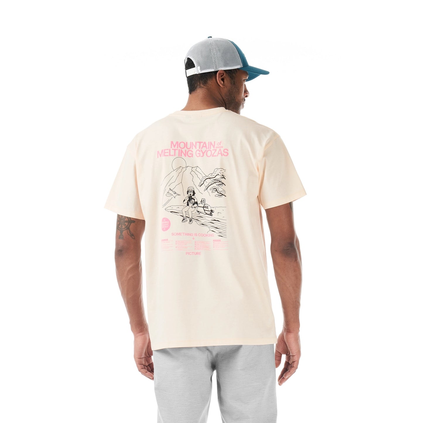 5370:T-SHIRT PICTURE COOKERY PINK