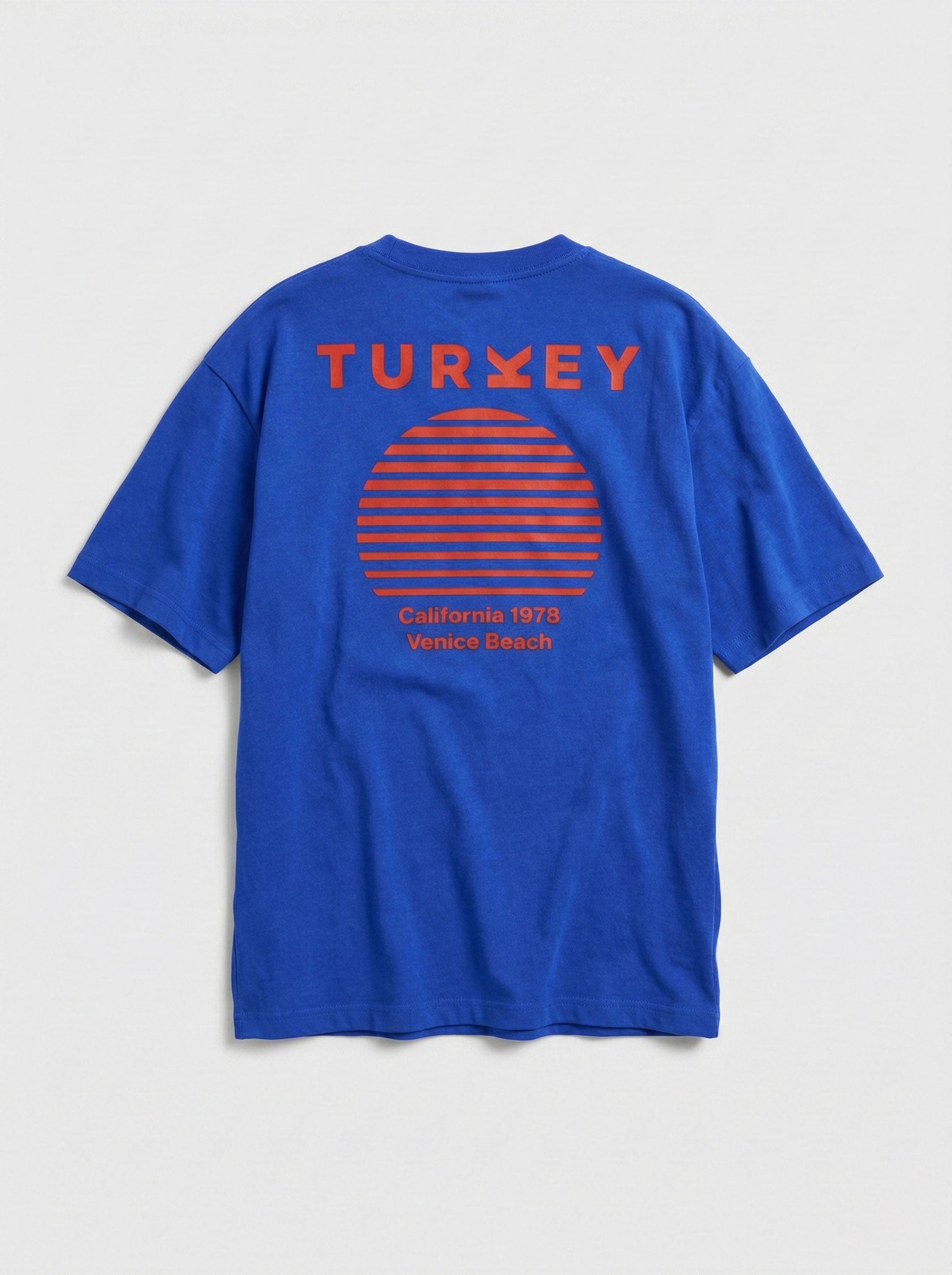 5424:T-SHIRT TURKEY 1978 BLUE