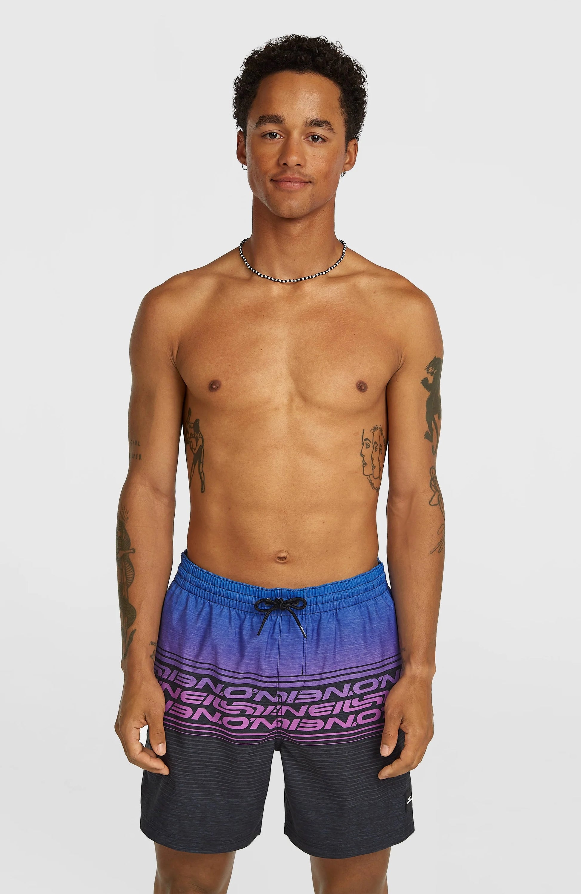 5945:BOARDSHORT O'NEILL LOGO STRIPE 16' BLUE