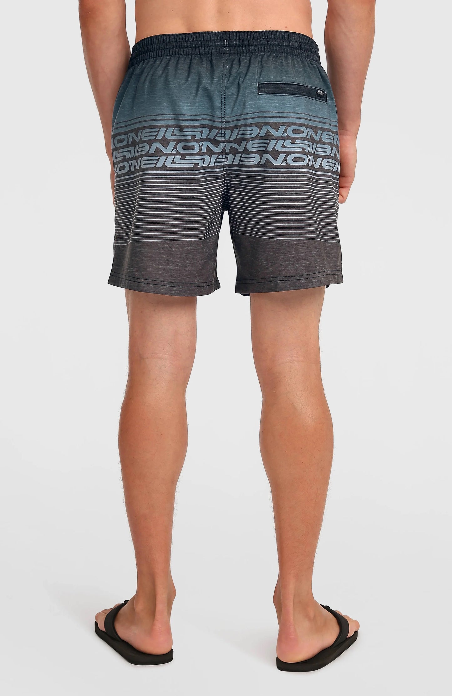 5950:BOARDSHORT O'NEILL LOGO STRIPE 16' BLACK