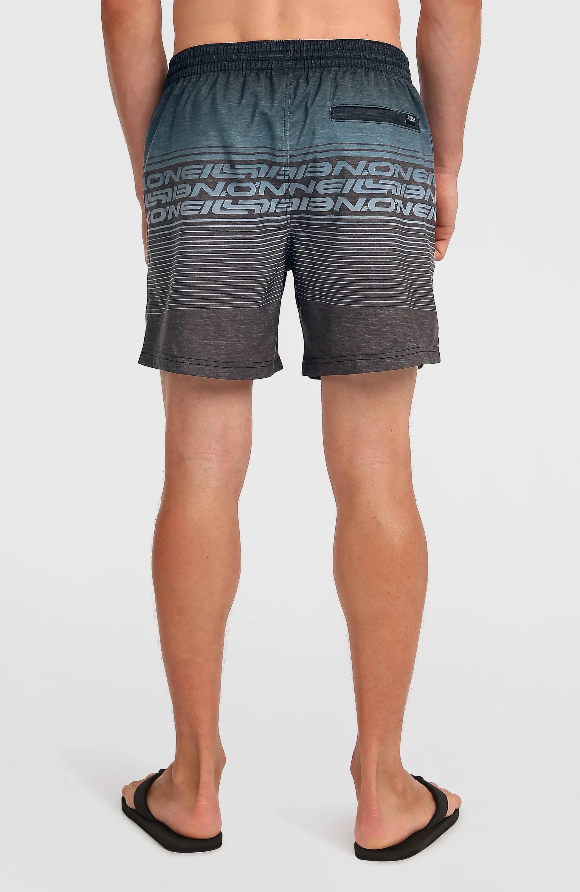 5950:BOARDSHORT O'NEILL LOGO STRIPE 16' BLACK