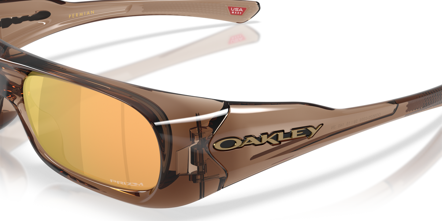6138:OCCHIALI OAKLEY PERMIAN BROWN SMOKE