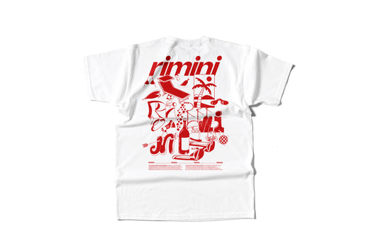 DISTRETTO MARE T-SHIRT RIMINI BIANCO/R